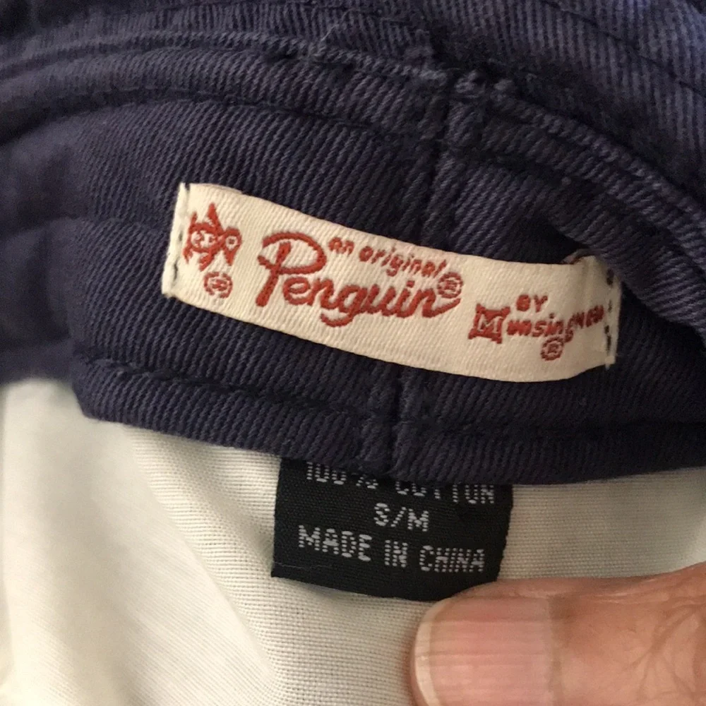 Original Penguin Heather Gray Bucket Hat with Logo Patch